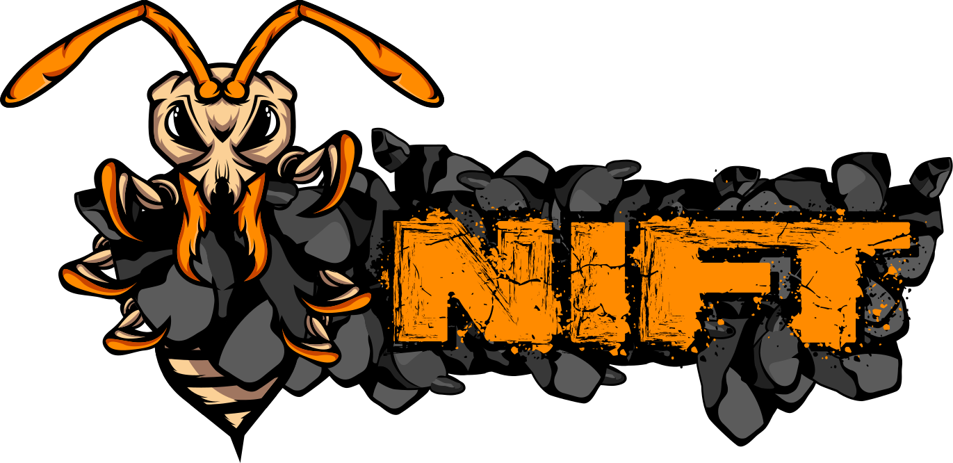 Nift jack jumper mascot with text